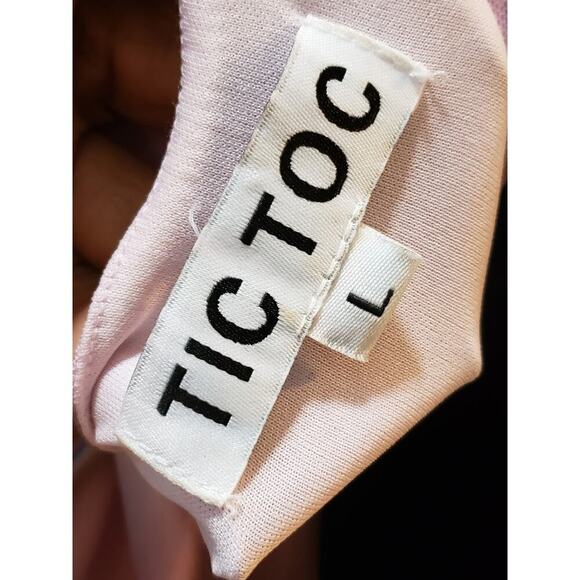 Tic Toc Dress Women Large Pink Multicolor Swirl Cutout Bodycon Sleeveless - Picture 5 of 12